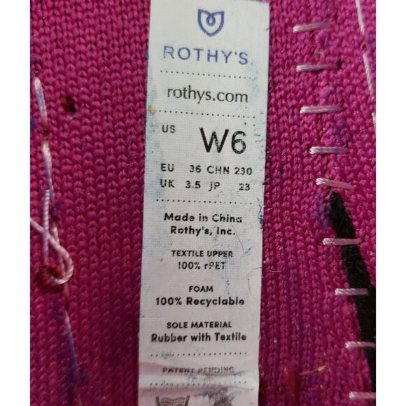 Rothys The Driver Knit Loafers Womens Fuschia Pink Recycled Shoes Size US 6 - Picture 8 of 13